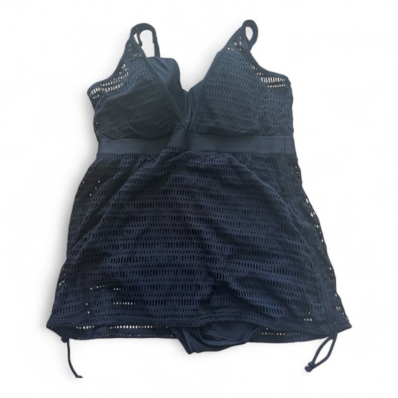 Lane Bryant Swim by Cacique Black  One Piece Swimsuit w/ built in bra - Picture 2 of 5